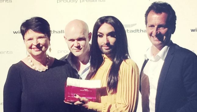 Stadthalle 'wing' award for Conchita