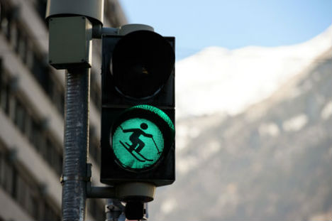 Sporty figures appear on Innsbruck traffic lights