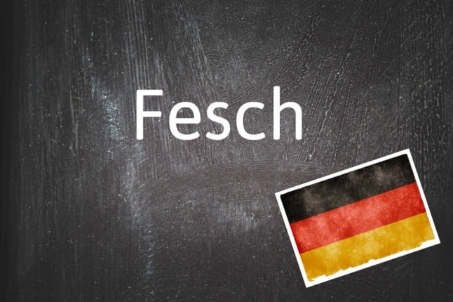 Fesch is written on a blackboard. 